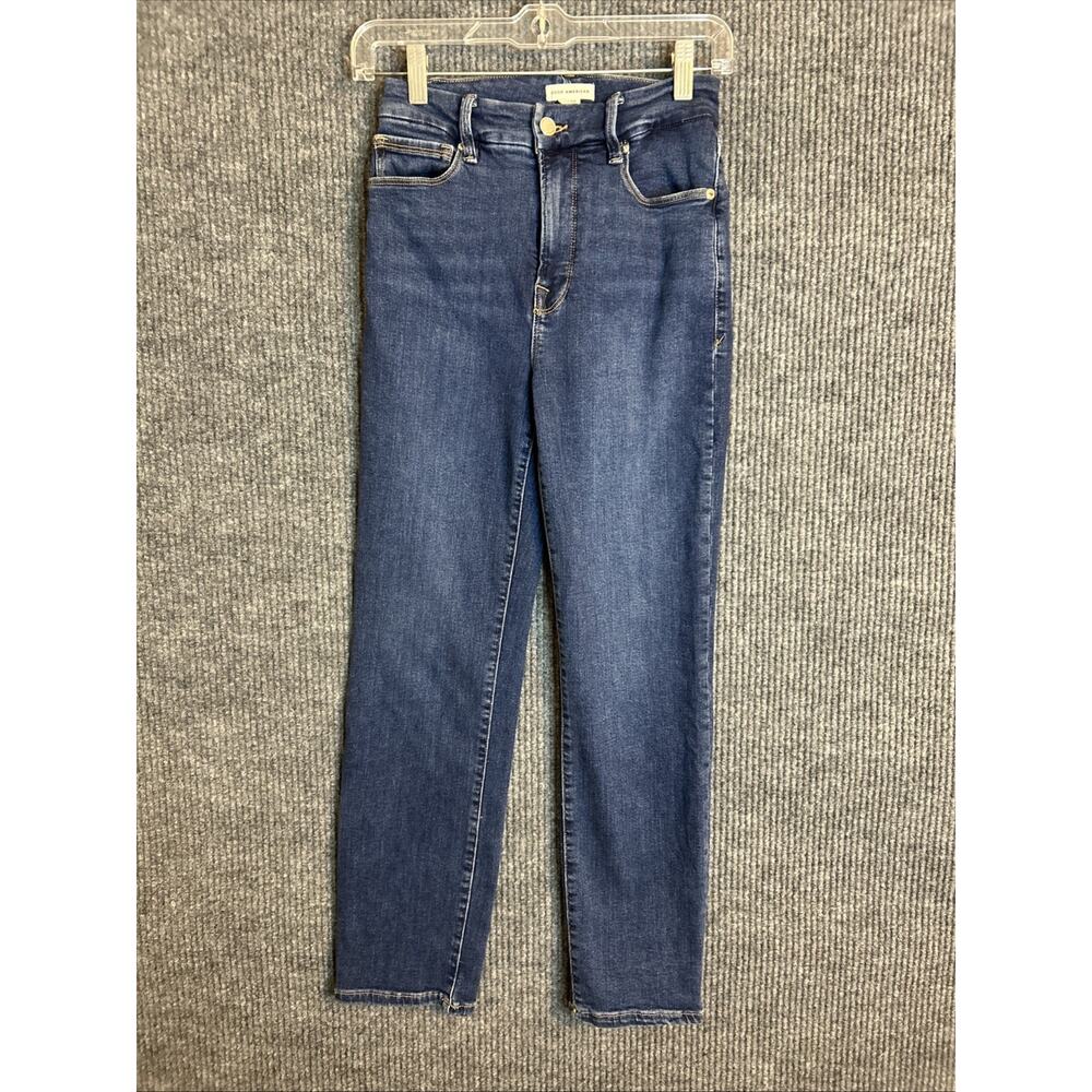 Good American Womens Good Leg Jeans Size 26 Blue Medium Wash Denim Stretch